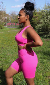 "SOL" Set - Hot Pink - Maddie Styles Fitness